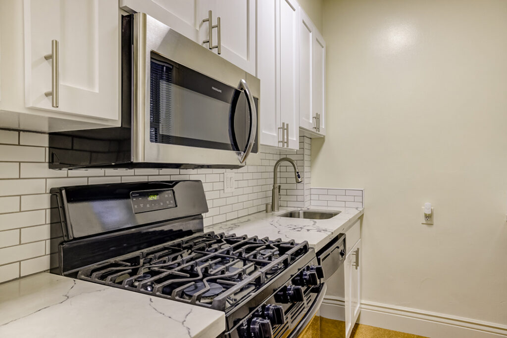 Kitchen appliances in Mark Hopkins apartment