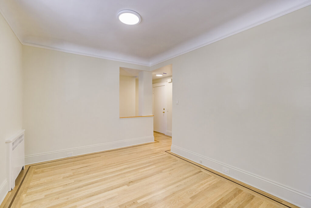 Empty interior apartment space at Mark Hopkins