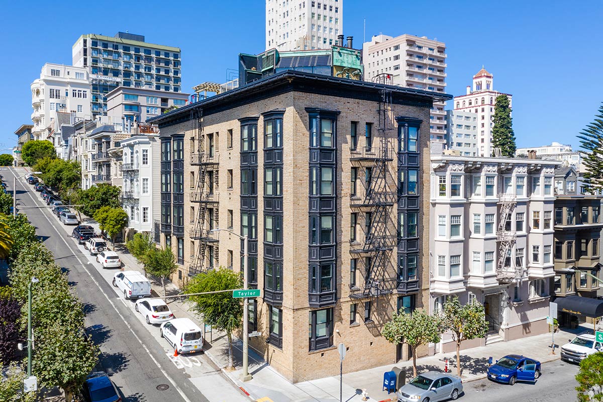 Mark Hopkins Condominiums street view of the property